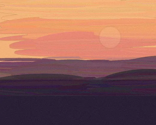 Landscape painting, illustrative example